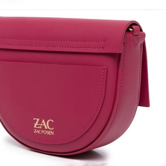 NWT Zac Posen Belay Mini Saddle Crossbody Bag in Orchid - Picture 8 of 14